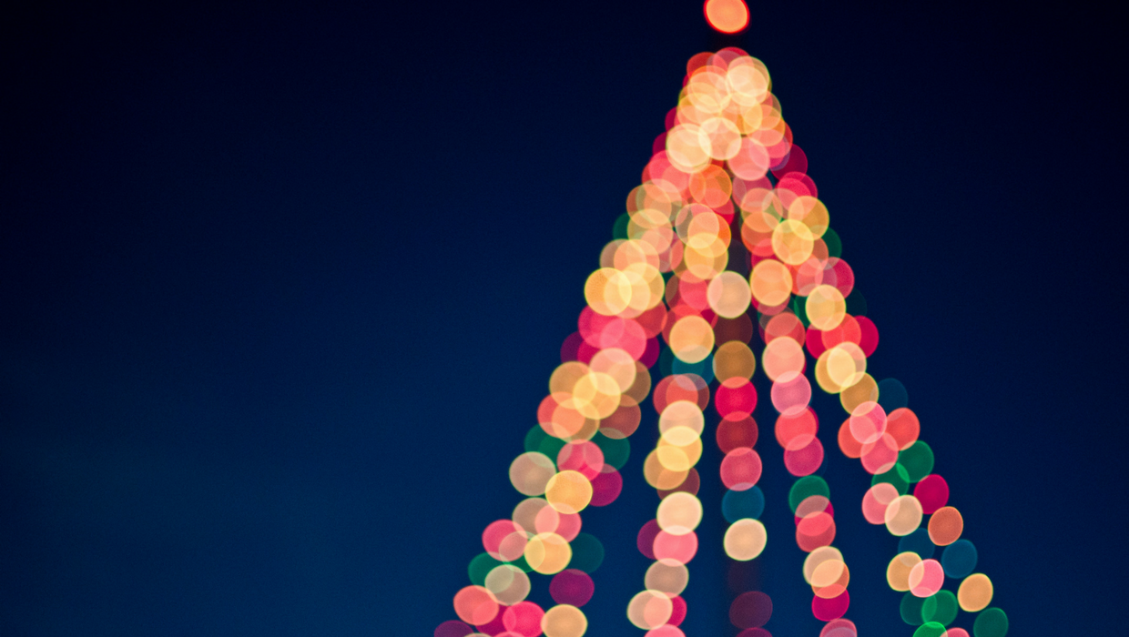 Lichter, Weihnachtsbaum, frohe Festatage